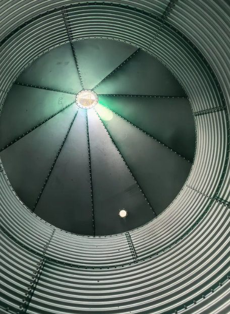 High Capacity Galvanized Steel Feed Silo for Bulk Grain Storage