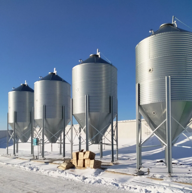 1000 Ton Galvanized Steel Feed Silo for Grain Storage