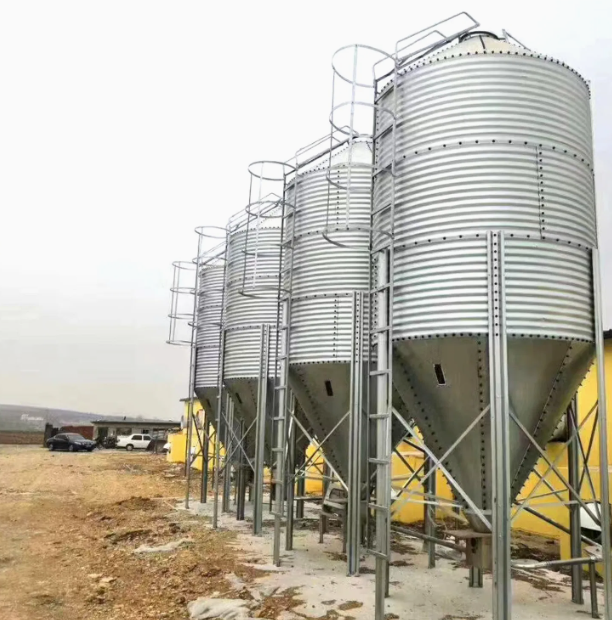 1000 Ton Galvanized Steel Feed Silo for Grain Storage