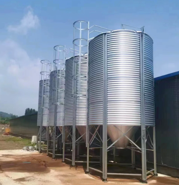 1000 Ton Galvanized Steel Feed Silo for Grain Storage
