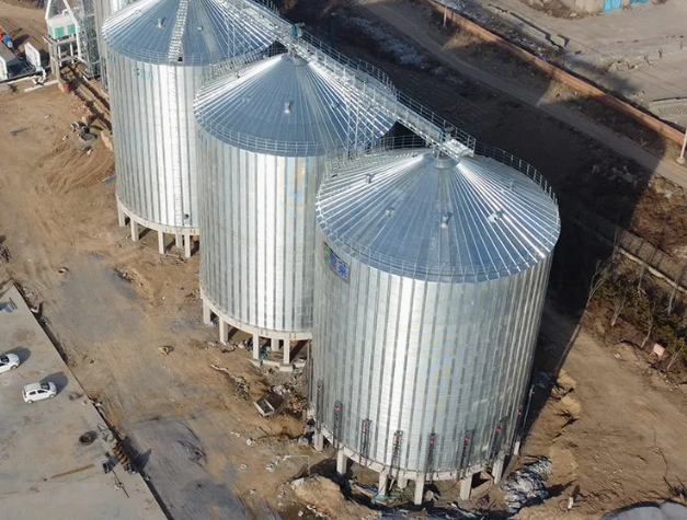 Corrugated Steel Feed Silo for Farm & Mill Grain Storage