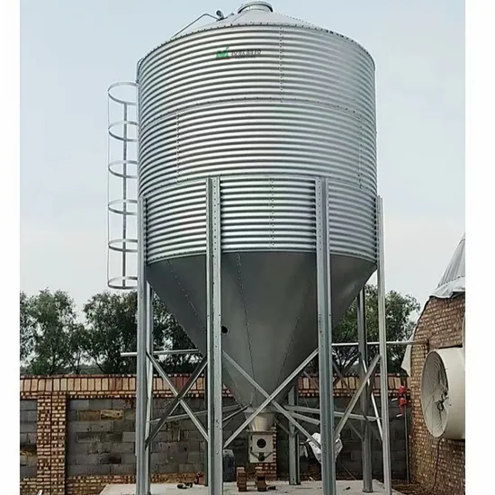 200-Ton Galvanized Steel Grain Feed Storage Silo