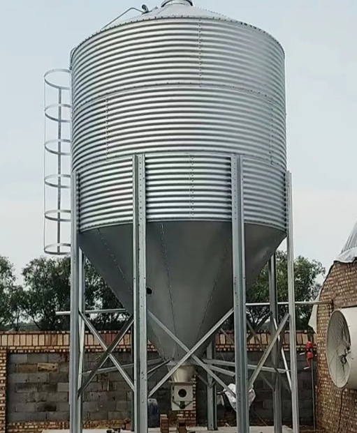 Flat Bottom Feed Silo for Corn & Grain Storage (200-2000+ Tons)