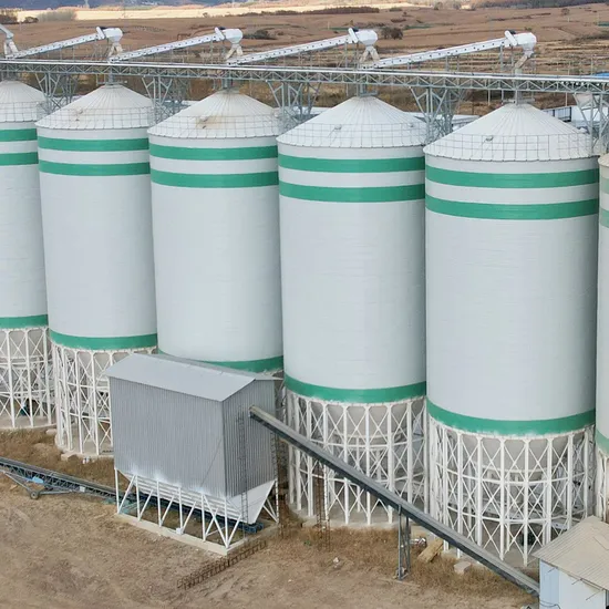200-2000 Ton Flat Bottom Galvanized Steel Feed Silo