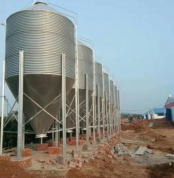Flat Bottom Feed Silo for Corn & Grain Storage (200-2000+ Tons)