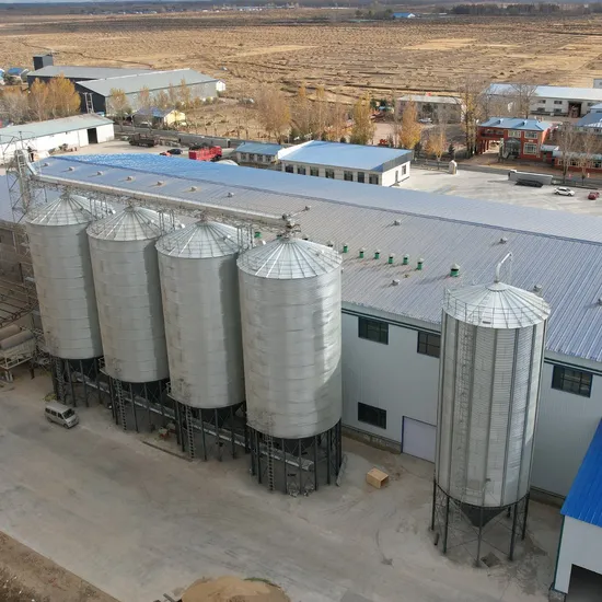 200-2000 Ton Flat Bottom Galvanized Steel Feed Silo